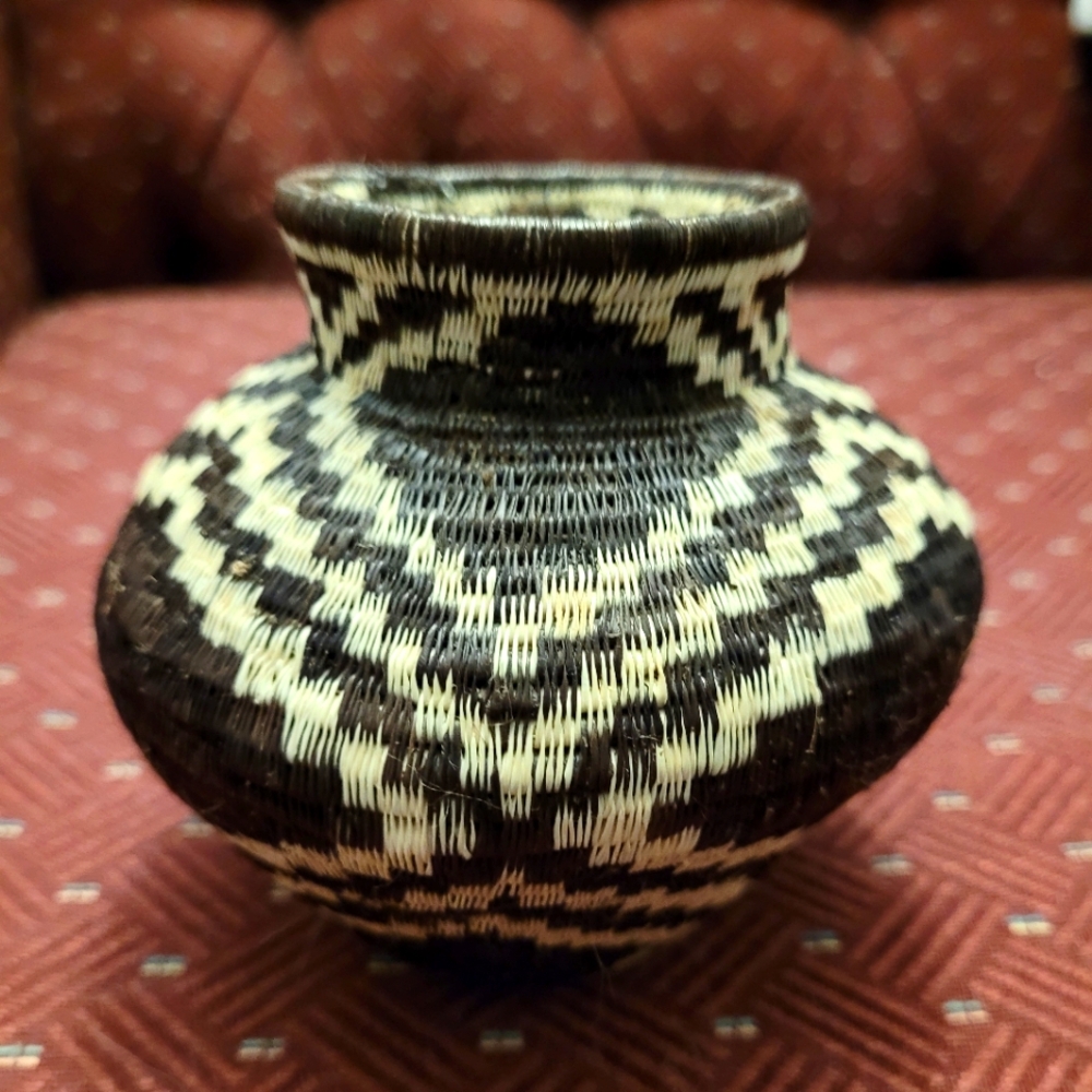 Wounaan Embera Handwoven Basket from the Panamanian Rainforest